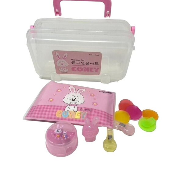 Stationery Case Supplies Korean Coney Character Preowned - Picture 2 of 9